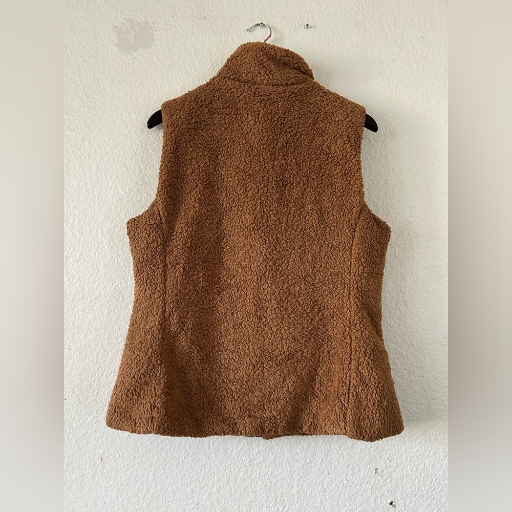 Patagonia Womens Los Gatos Full Zip Fleece Vest Size XL Brown Cozy Gorpcore - Picture 11 of 11